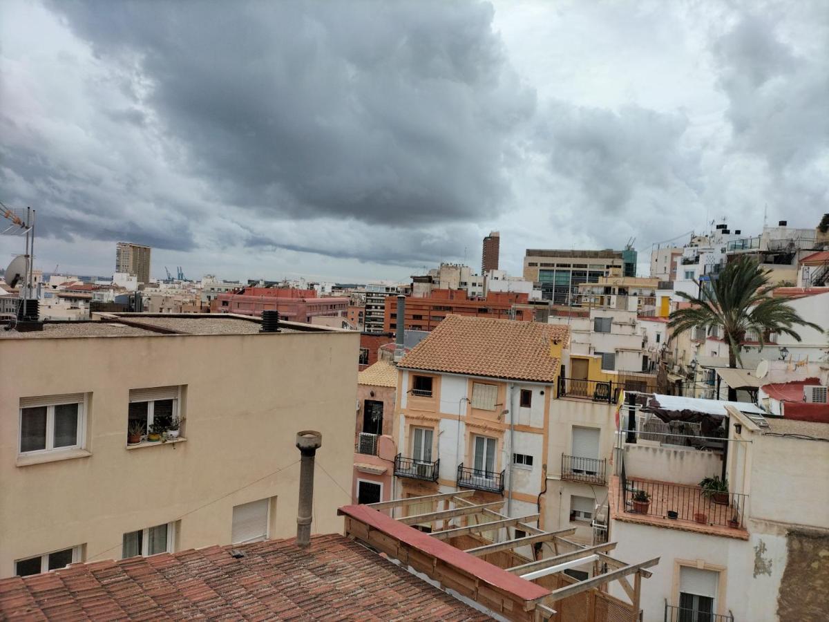 Private Terrace-Romantic-Sea, Castle Views-Central Alicante Exterior foto